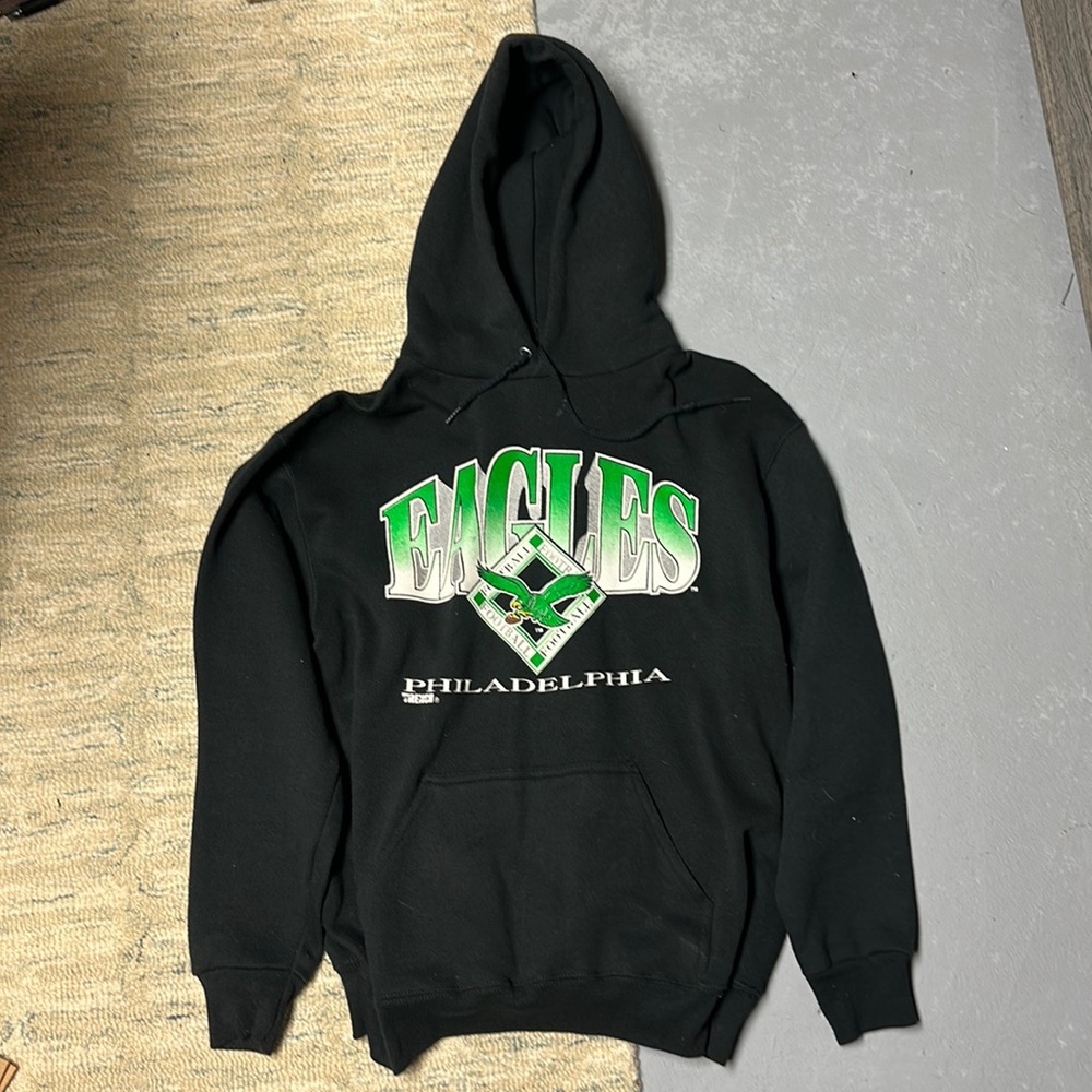 Vintage Philadelphia Eagles Hooded Sweatshirt Size Medium